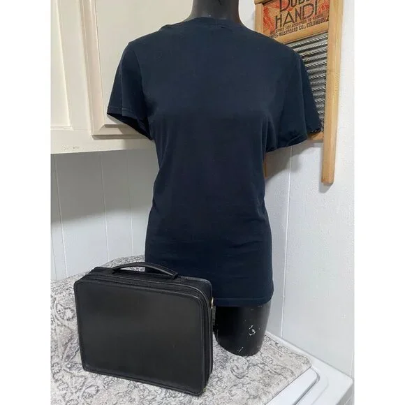 Vintage Coach Leather Nylon Laptop Tablet Case Bag in Black - Picture 9 of 9